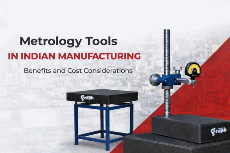 Metrology tools in Indian manufacturing featuring granite surface plate and height gauge for accurate measurement