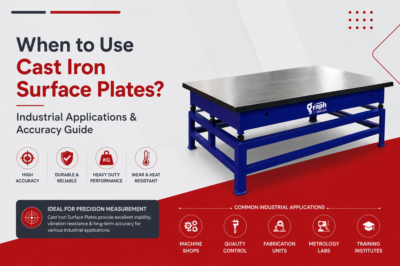 When to Use Cast Iron Surface Plates